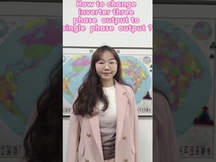 Wie wechseln wir den 220-Volt-Wechselrichter aus einer Dreiphasen-Ausgabe in eine Einphasen-Ausgabe?