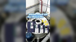 Veikong 250 kW VFD arbeitet für Zentrifugenanwendungen mit höherer Effizienz