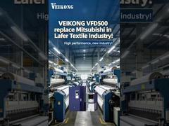 VEIKONG VFD500 ersetzt Mitsubishi in der Lafer-Textilfabrik